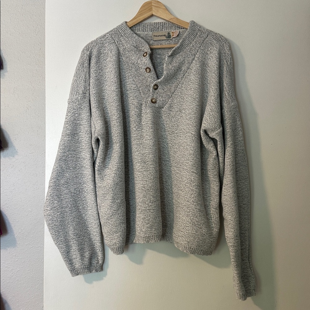 100% Cotton Fieldmaster Henley Sweater